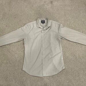 Bonobos Gray Dobby Dot Slim Unbutton Down Shirt Medium